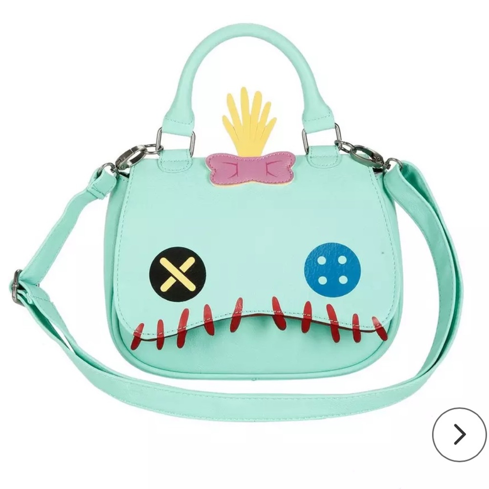 Loungefly Disney Lilo & Stitch Scrump Face Mini-Saddle Bag